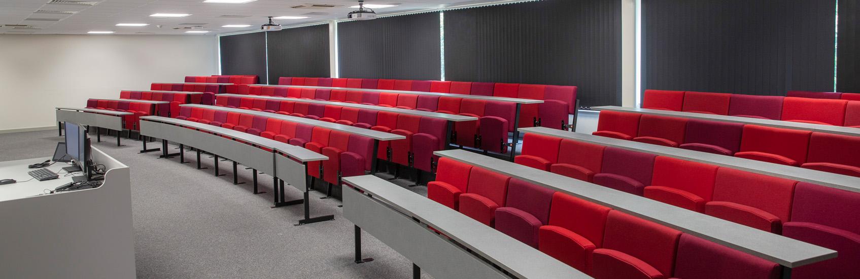 lecture theatre image of seats